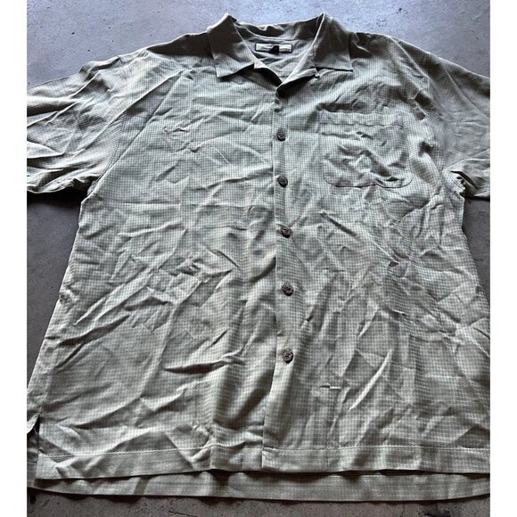 Vintage Tommy Bahama Men's Sz XL Hawaiian Shirt Button Up 100% Silk Floral - Picture 2 of 11